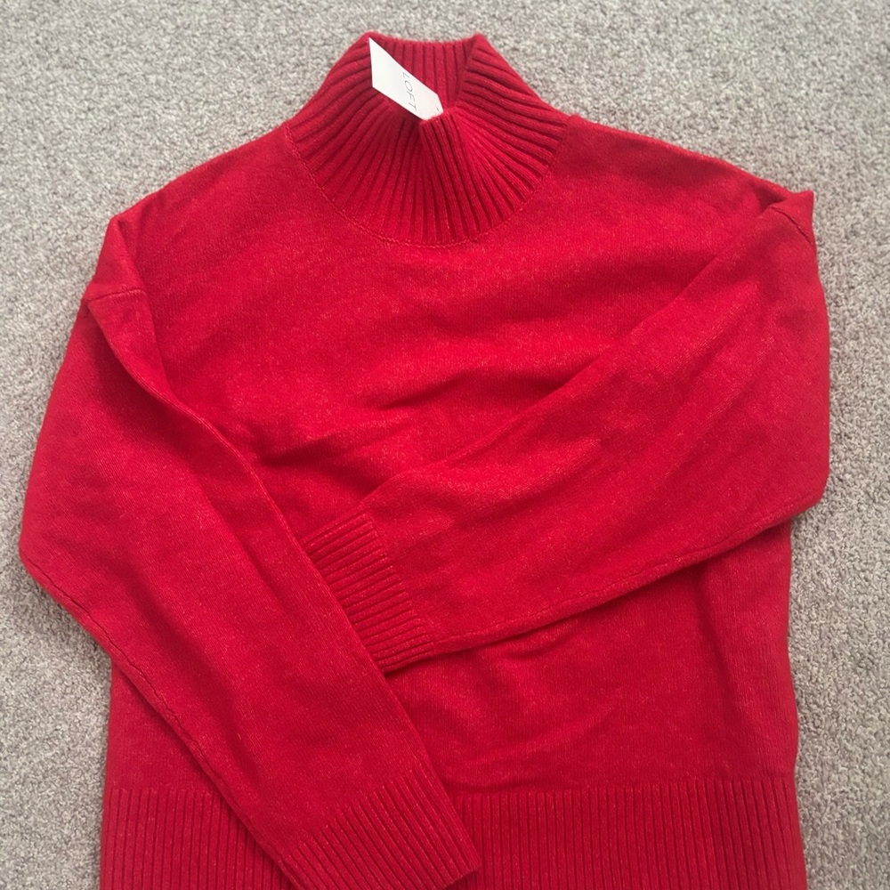 Red Turtleneck Sweater